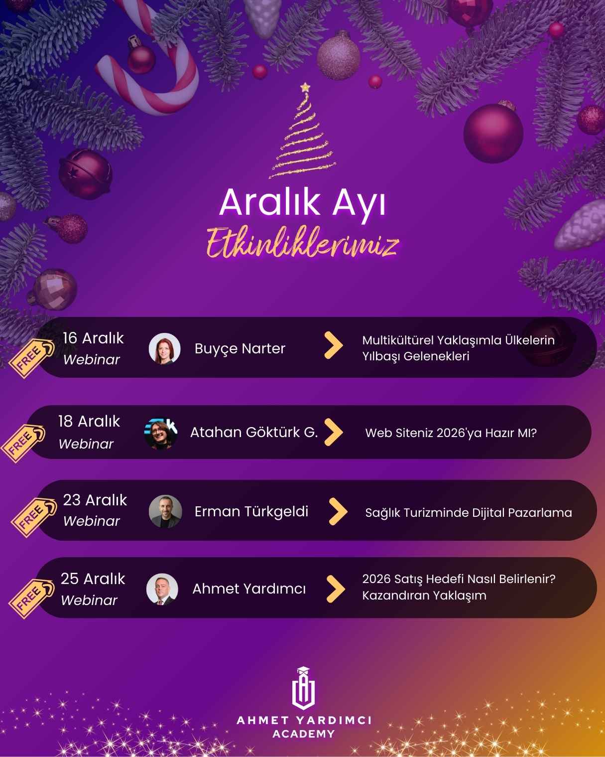 Aralık Ayı Etkinlikleri