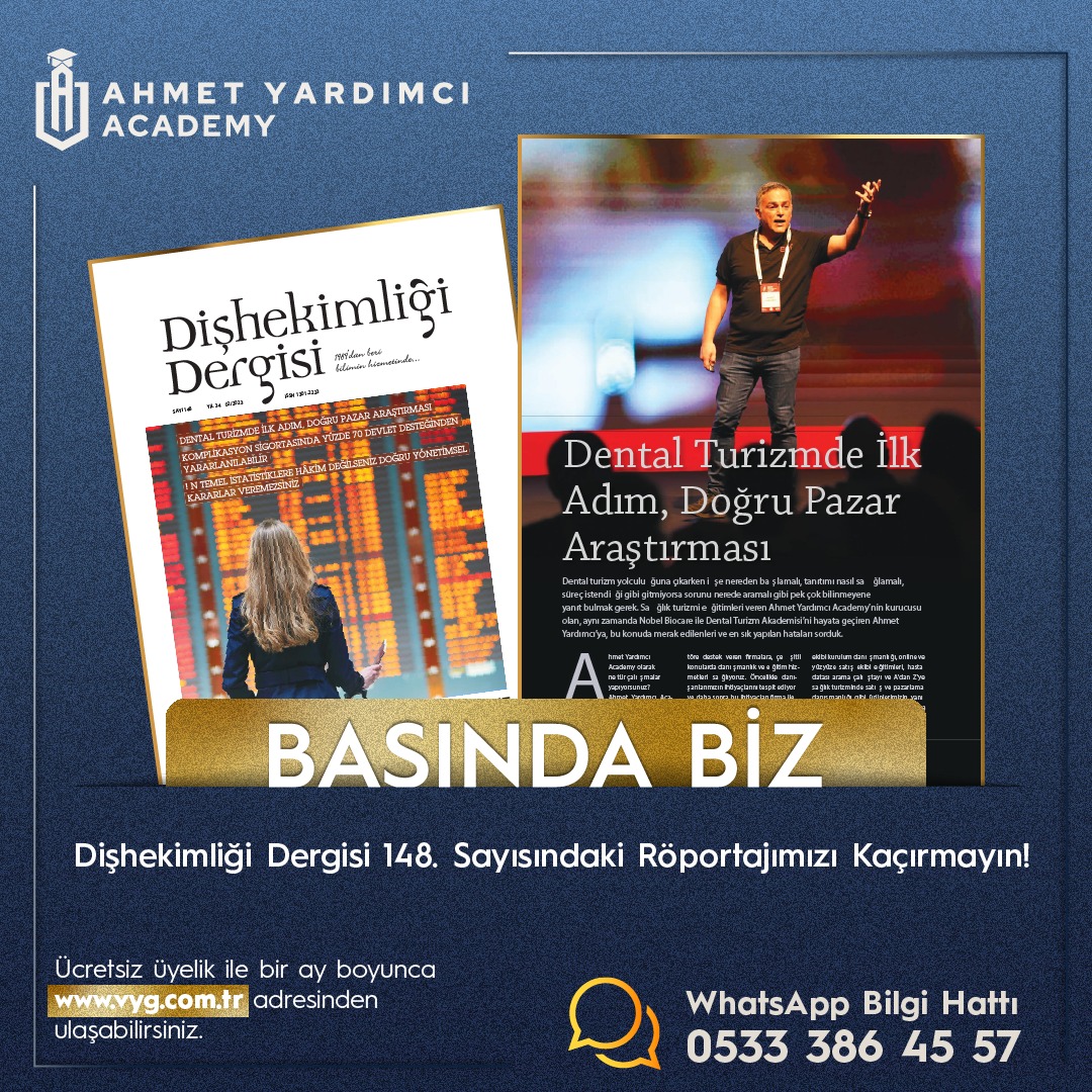 Diş hekimliği dergisi kapağı