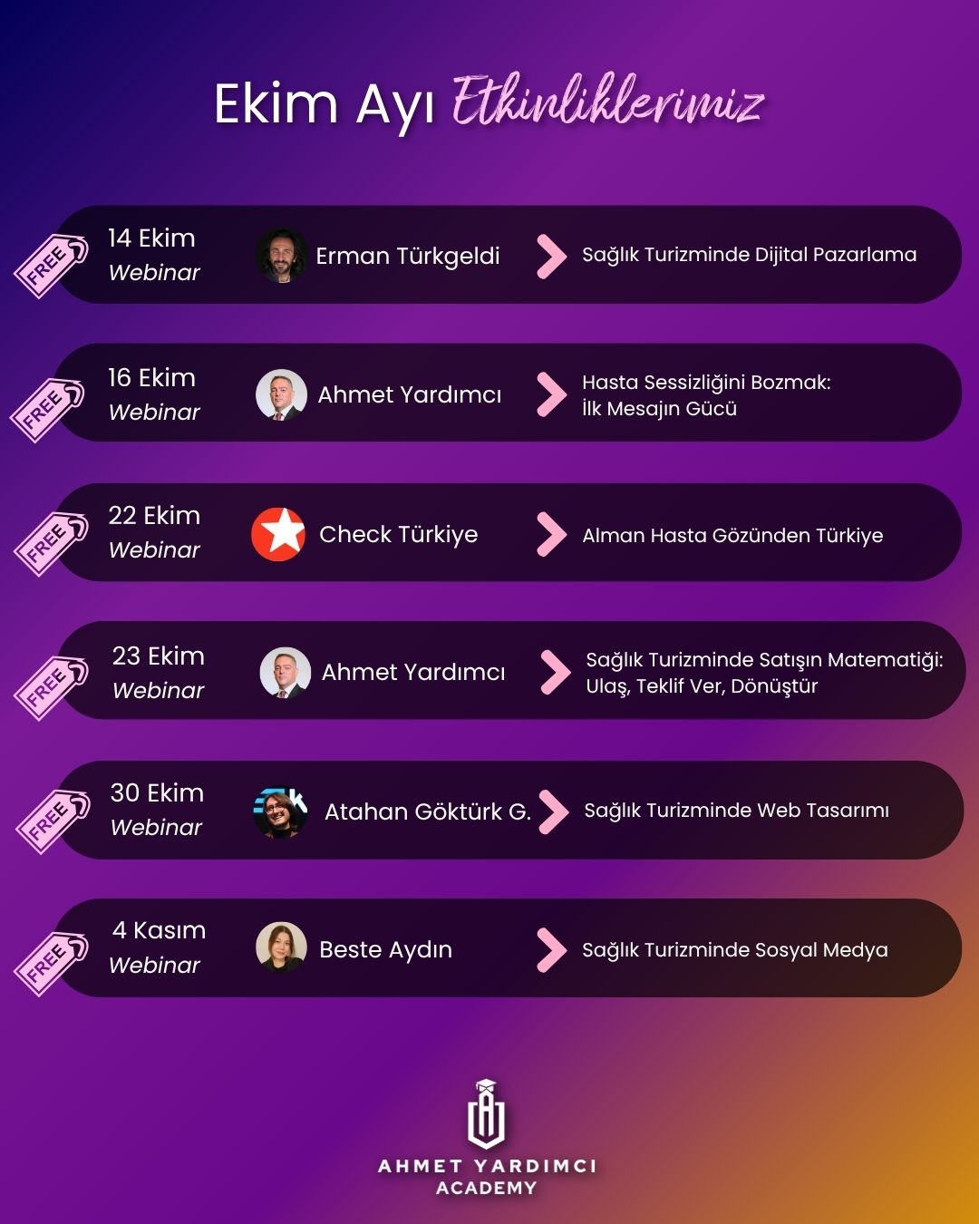 Ekim Ayı Etkinlikleri