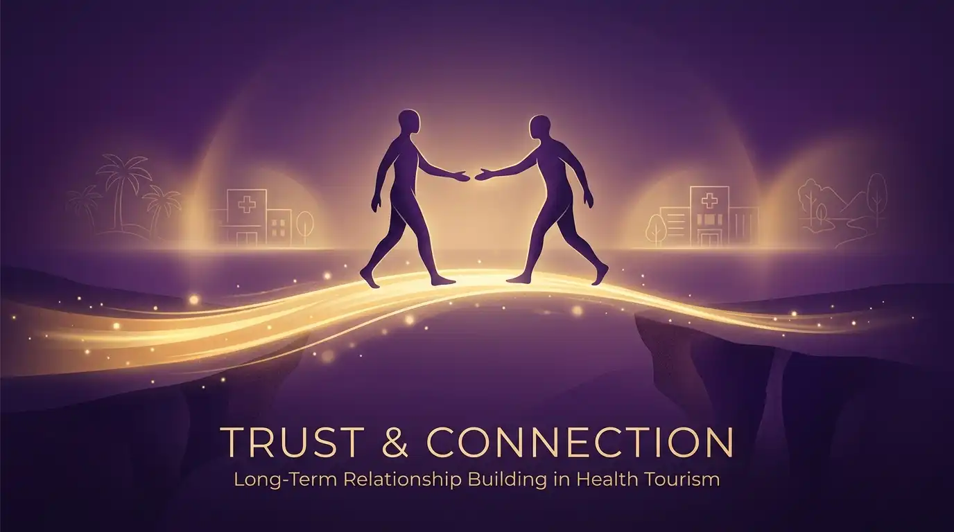 Sağlık turizminde hasta ile uzun vadeli güven ilişkisi kurma ve altın köprü teması, Ahmet Yardımcı Academy kurumsal görsellik